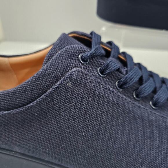 NEW Fitflop Rally Sneaker Trainer Casual Midnight Navy Canvas Size 11 - Picture 4 of 14